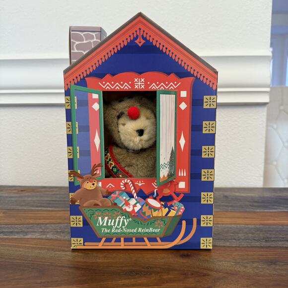 Muffy VanderBear "Muffy The Red-Nosed ReinBear" 1996 Limited Edition New in Box - Picture 1 of 4